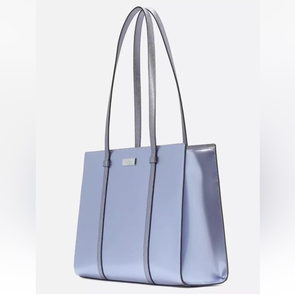 New Kate Spade Kenzie Large Tote Patent Candied Flower - Picture 4 of 4